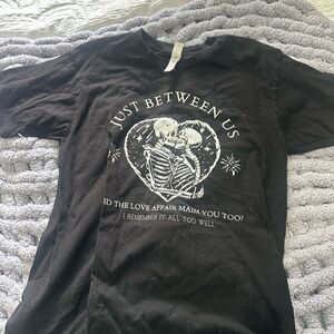 Taylor Swift Black All Too Well Lyric tee size L